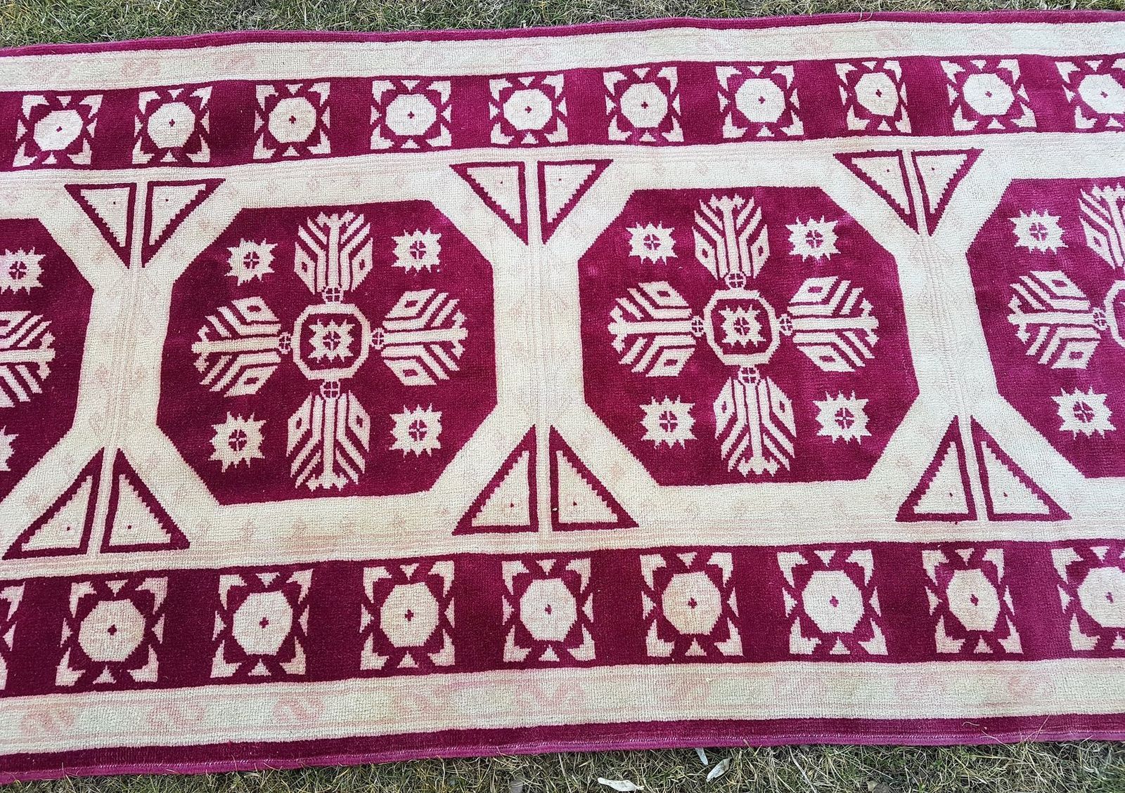 Turkish Geometric Runner, 1970s photo buy