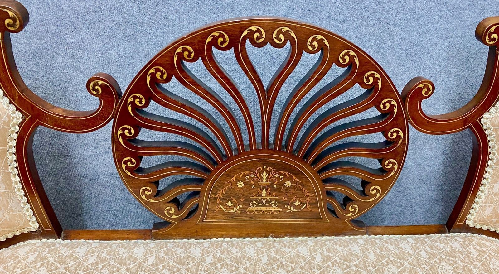 Superb Mahogany & Inlaid Parlour Suite photo for sale