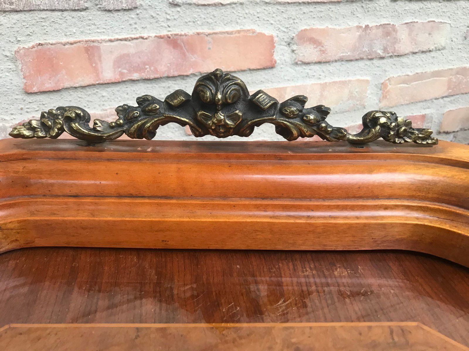 Louis XVI Style Metal And Mirror Marquetry Nightstands, 1920s, Set Of 2 photo Furniture