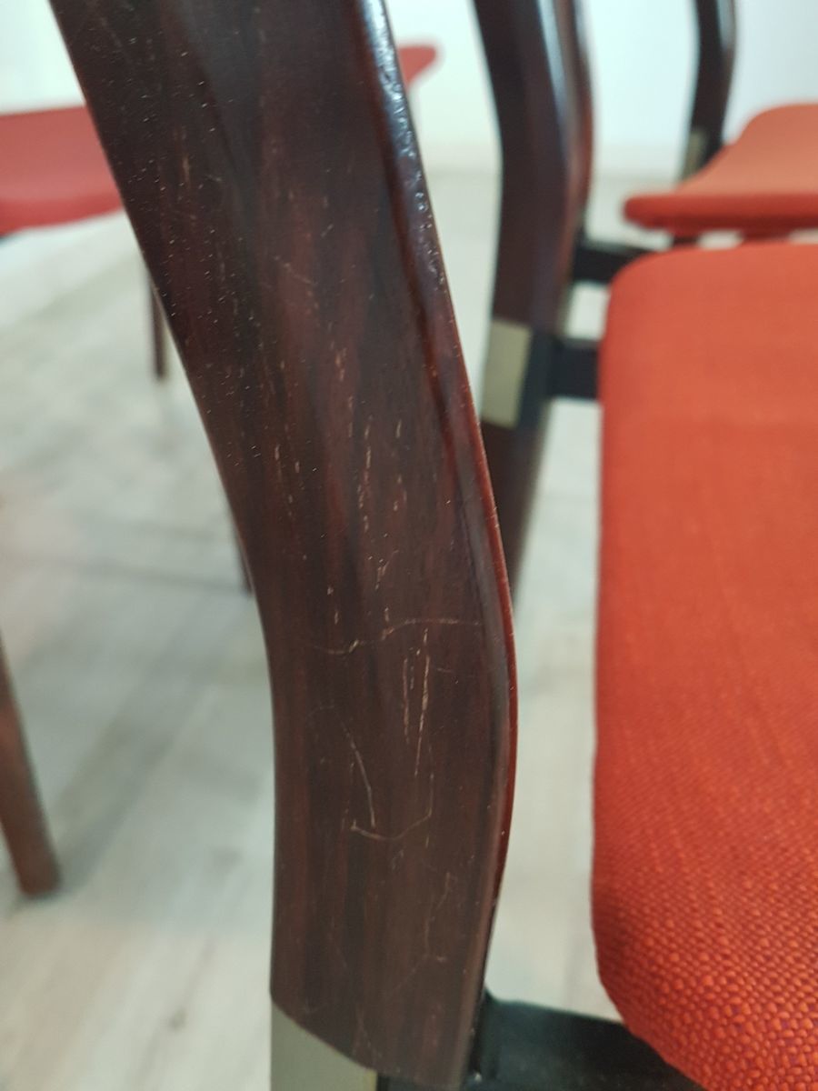 5830.48 Mid Century Chairs In Rosewood By Eugenio Gerli For Tecno, 1960s, Set Of 8 photo