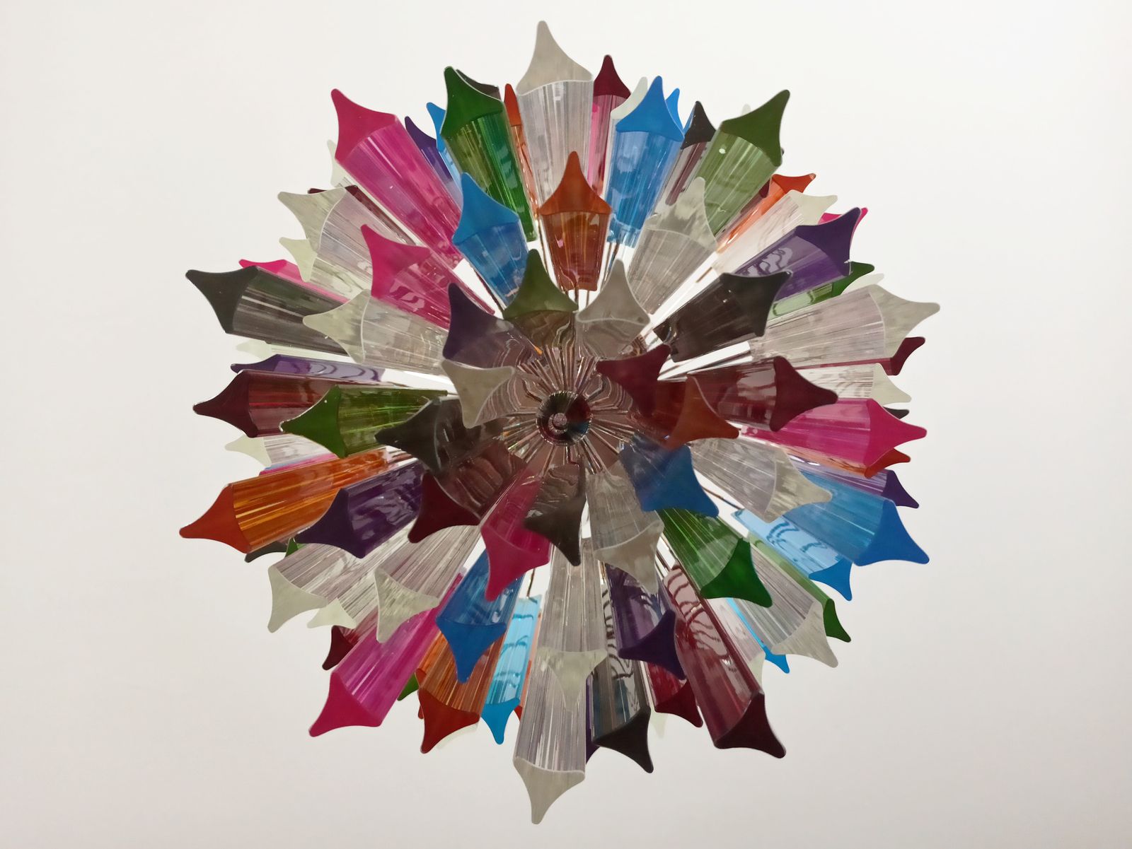 photo buy Murano Chandelier Multicolor Triedri – 107 Prism   Mariangela Model