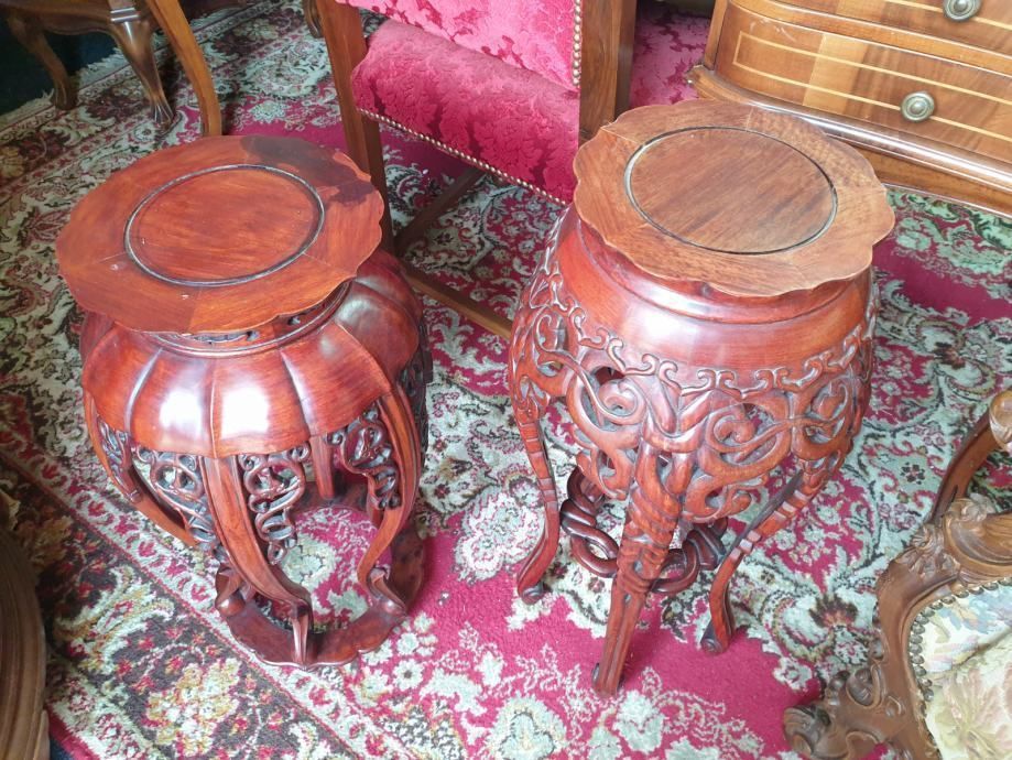 Two Carved Pillars / Stands photo buy