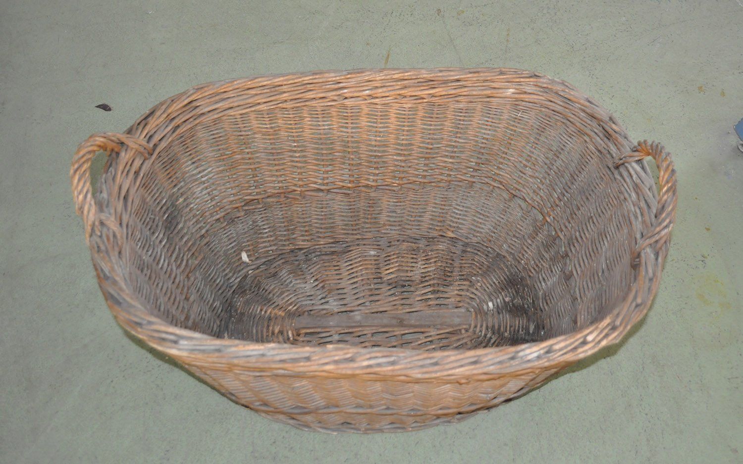 Rustic Wood Basket, 1940s photo for sale