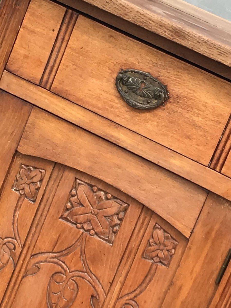 Antique Rustic Pinewood Nightstand photo 659.0