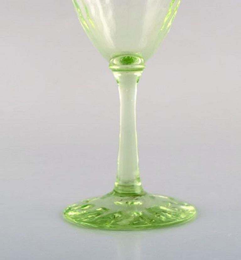 Emile Gallé, Six Early And Rare Wine Glasses And Carafe In Art Glass photo Home Decor