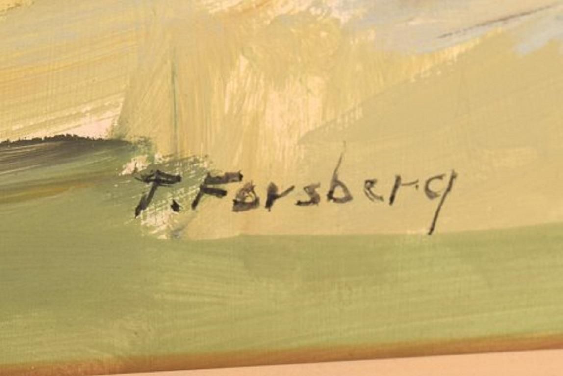 Torgny Forsberg, Swedish Painter, Oil On Board, Modernist Landscape photo 657.0