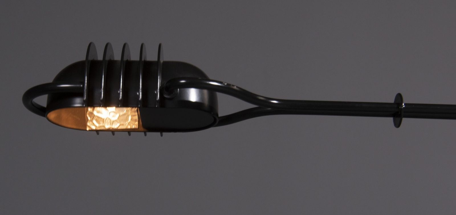 Vloerlamp Van Zwart Gelakt Metaal Met Draaibare Arm photo 293.0