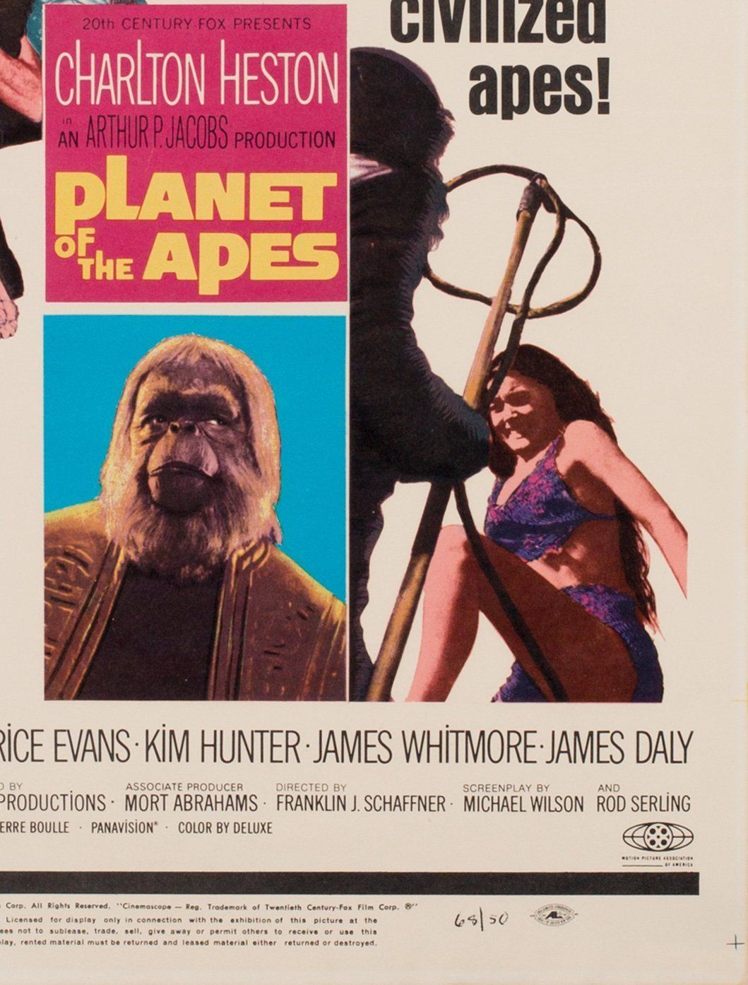 Planet Of The Apes 1968 Us Window Card Film Movie Poster photo furniture