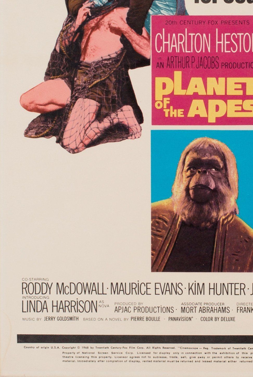 Planet Of The Apes 1968 Us Window Card Film Movie Poster photo for sale