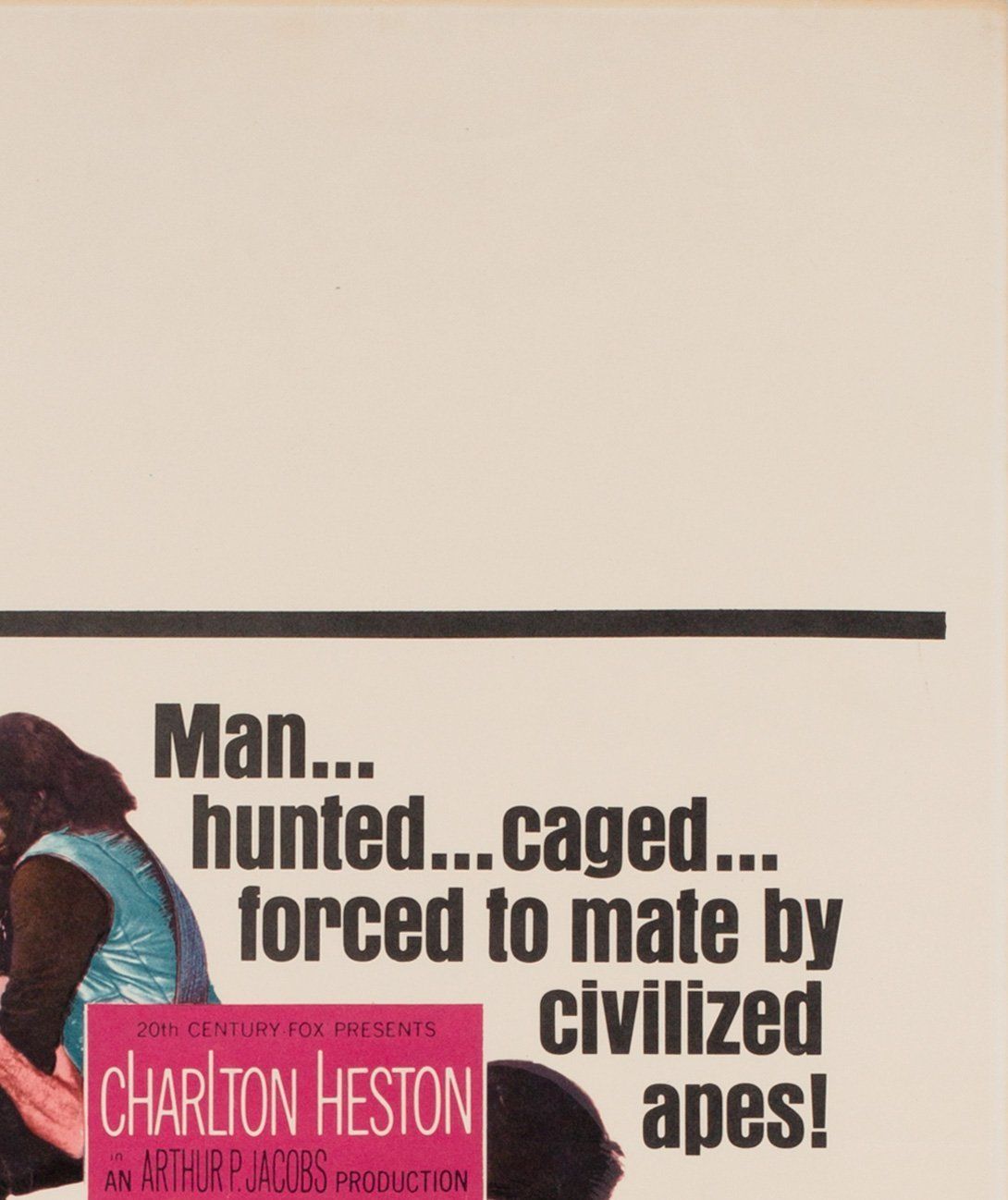 Planet Of The Apes 1968 Us Window Card Film Movie Poster photo Art