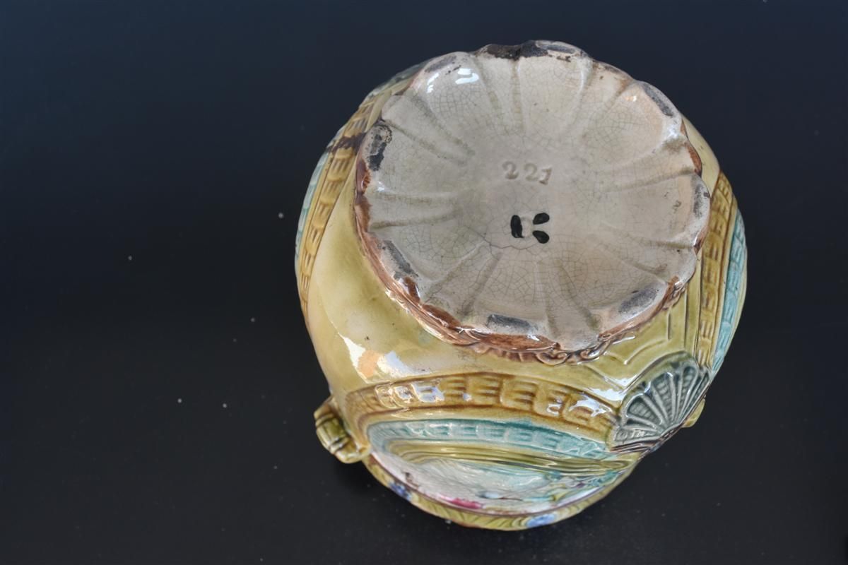 Cachepot In Swan Slip Early Twentieth photo for sale