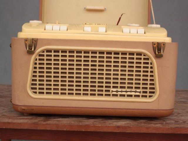 photo vinterior 1950 2 Track Tape Recorder Phillips