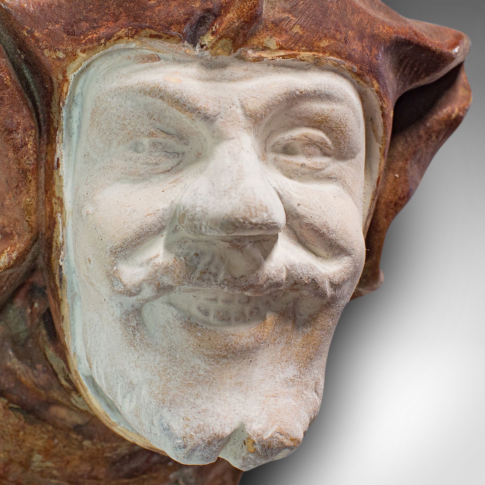 Antique Candle Holder, Continental Masque, Matchstick, Court Jester, Victorian photo buy
