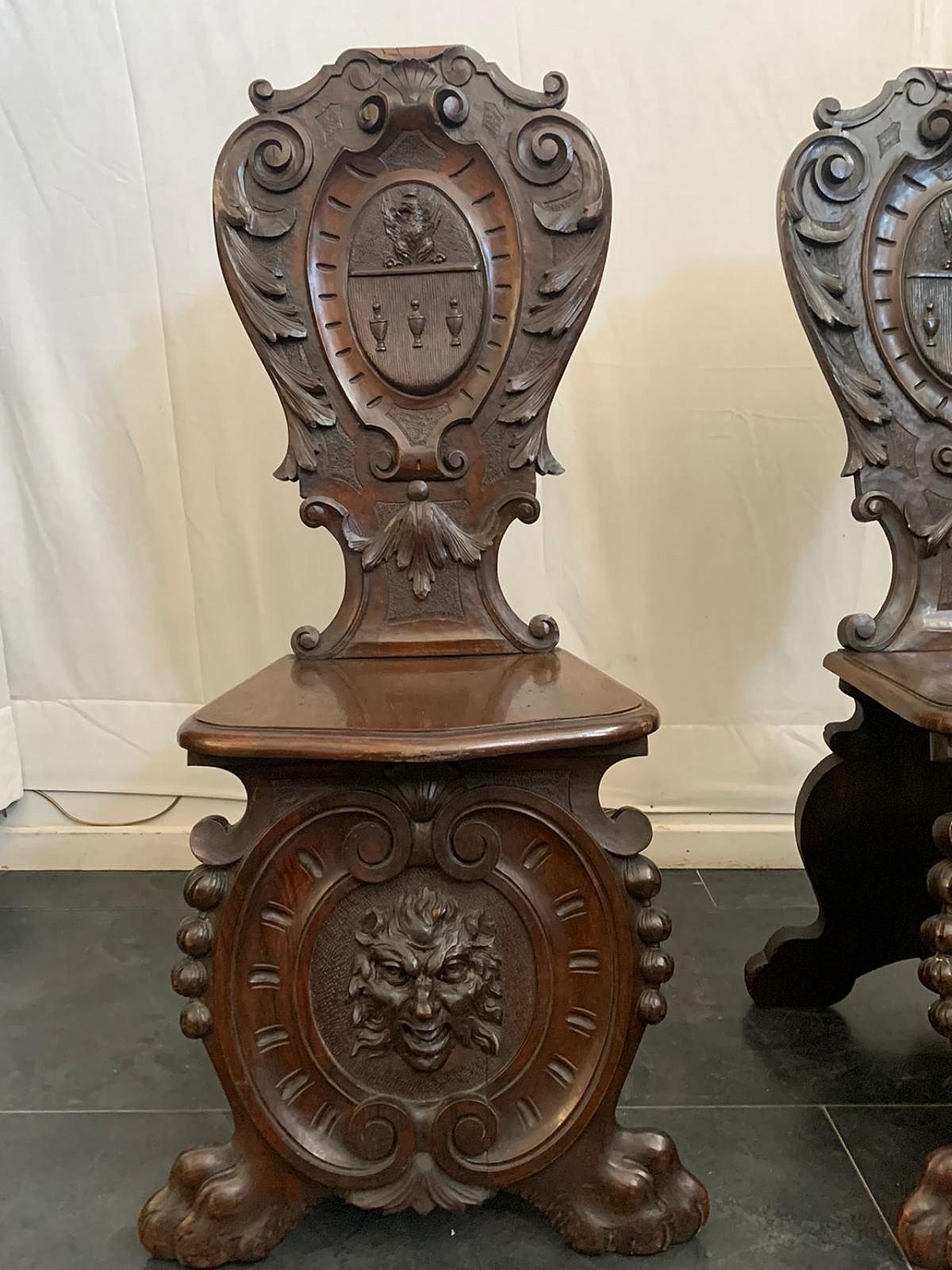 Finely Carved Neo Renaissance Chair photo vintage