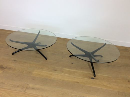 Set Of Four Mid Century Vladimir Kegan Trisymmetric Tables photo vintage