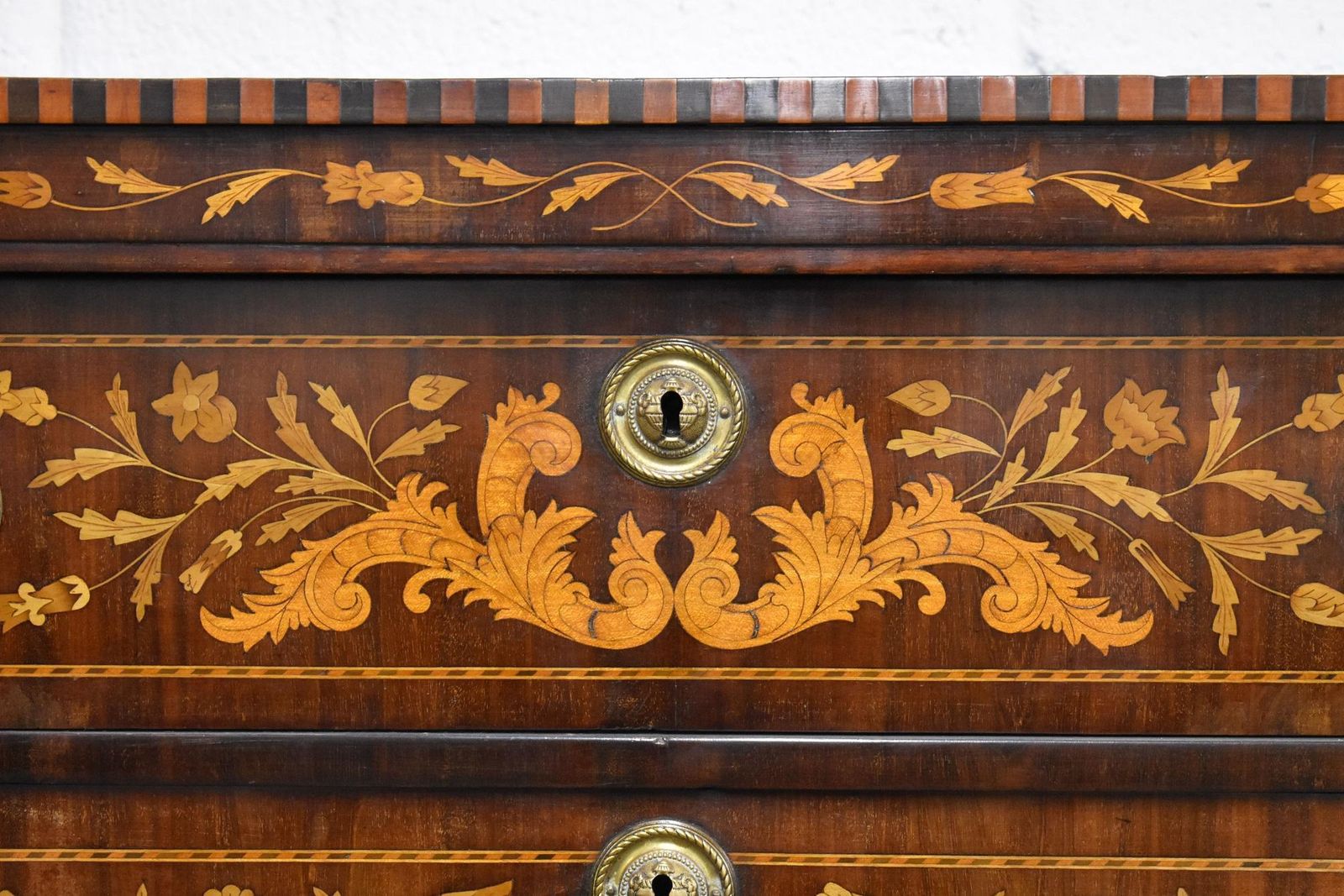 18th Century Dutch Marquetry Chest Of Drawers photo for sale