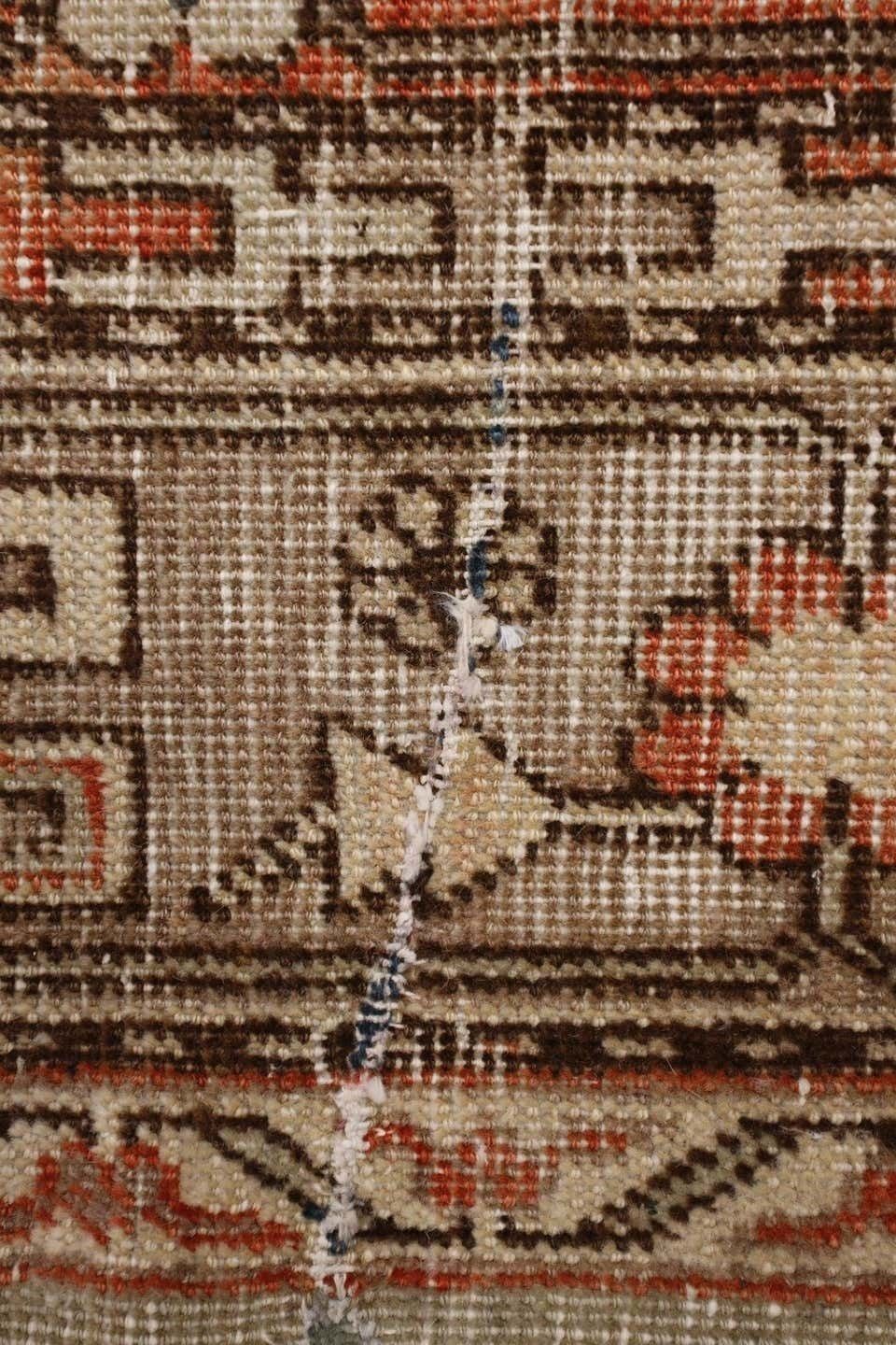 photo furniture Rust Traditional Antique Handmade Khotan Rug, Pink Wool Central Area Rug Sale