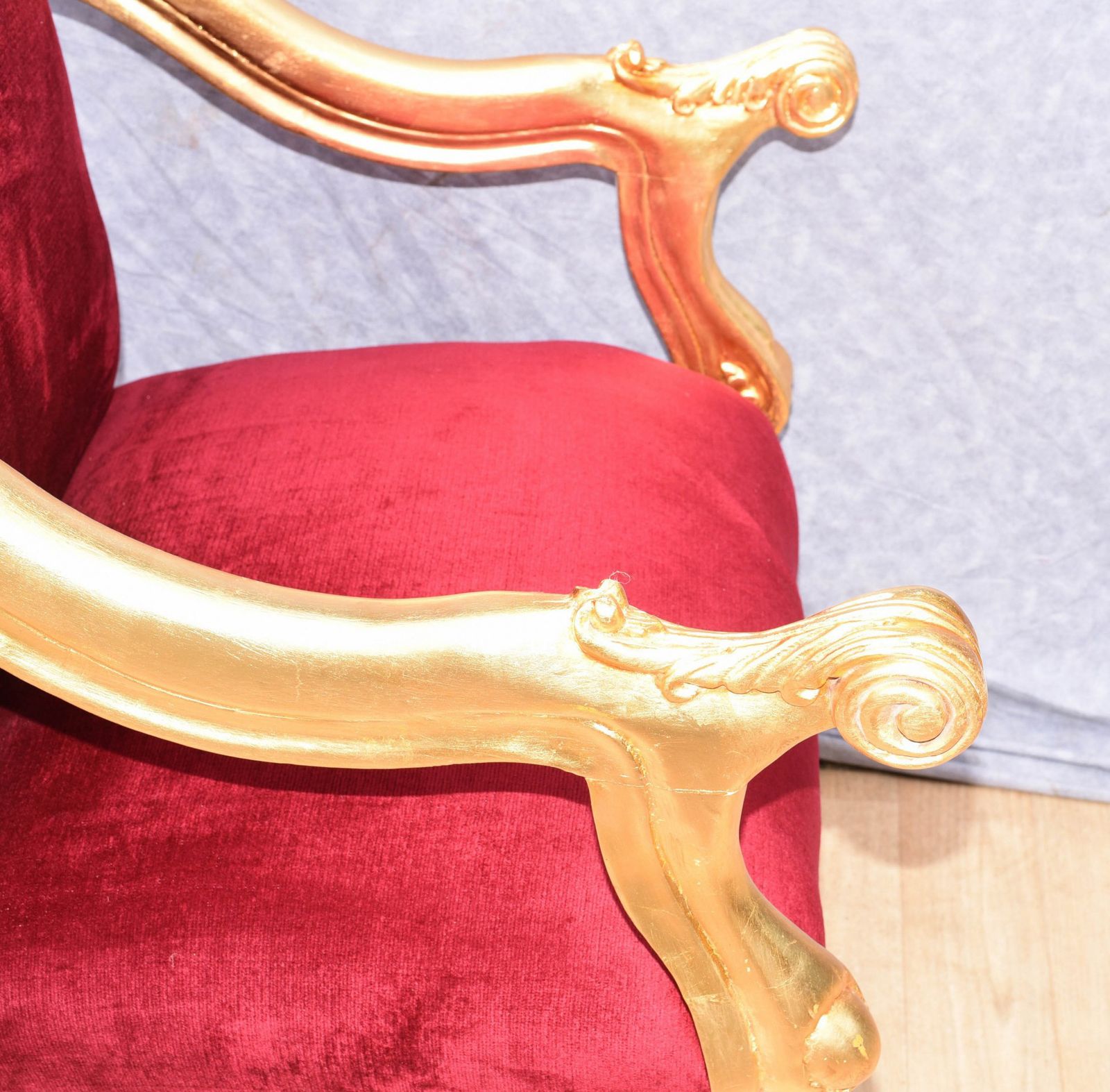 Gilt French Arm Chairs   Empire Chair Fautueils Seat photo furniture