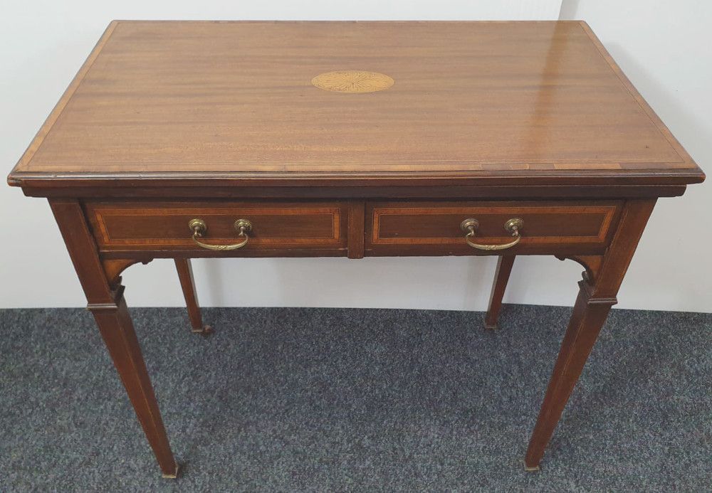 Edwardian Turn Over Leaf Card Table