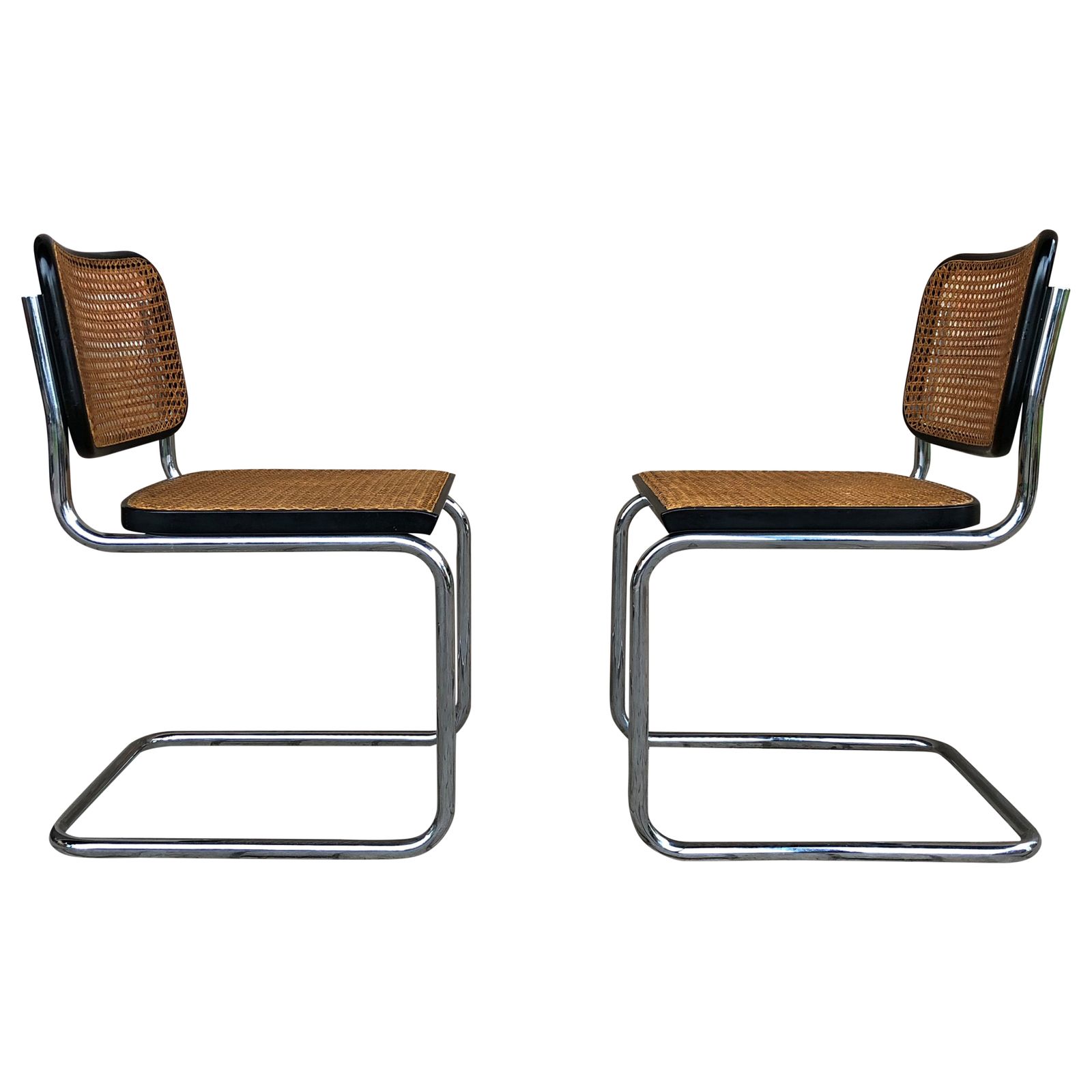 photo for sale Marcel Breuer B32 Cesca Dining Room Chairs For Gavina Knoll, 1963, Set Of 8
