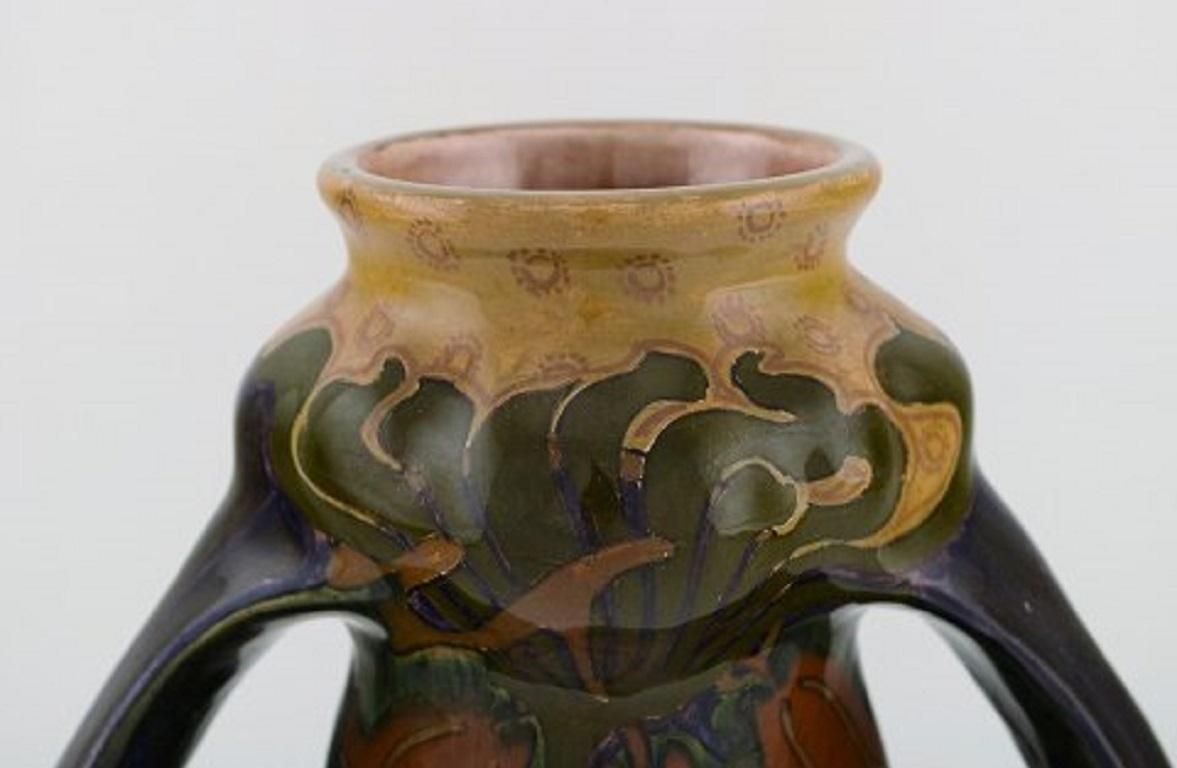 Rozenburg, Den Haag, Large Art Nouveau Vase In Glazed Ceramics, 1910s 1920s photo 1257.0