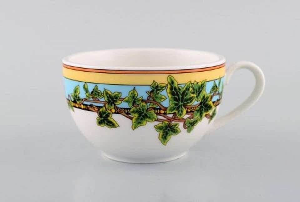 Gianni Versace For Rosenthal, Five Large "Ivy Leaves" Teacups With Saucers photo Home Decor