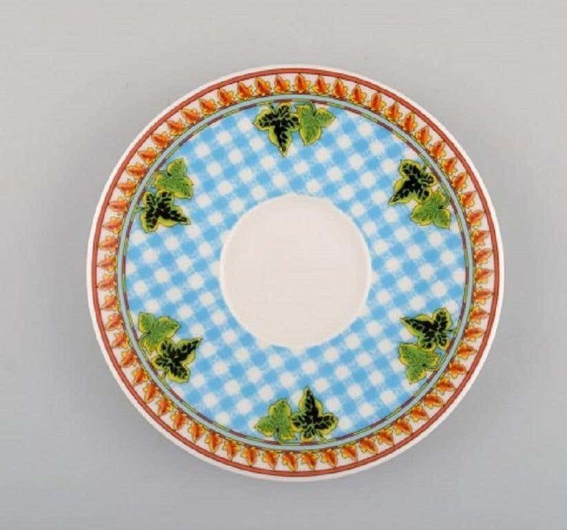 Gianni Versace For Rosenthal, Five Large "Ivy Leaves" Teacups With Saucers photo 628.0