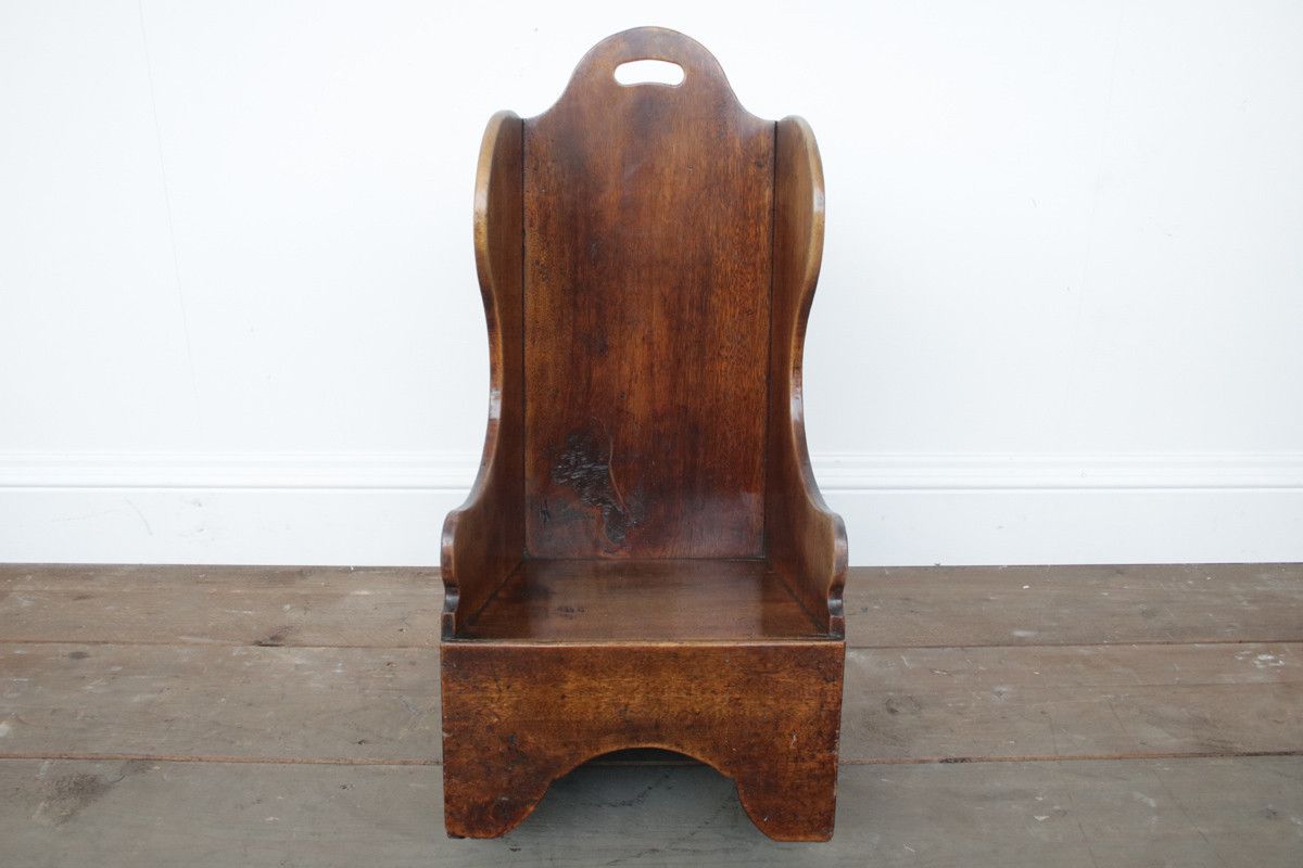 Early 19th Century Georgian Elm Childs Rocking Chair photo for sale