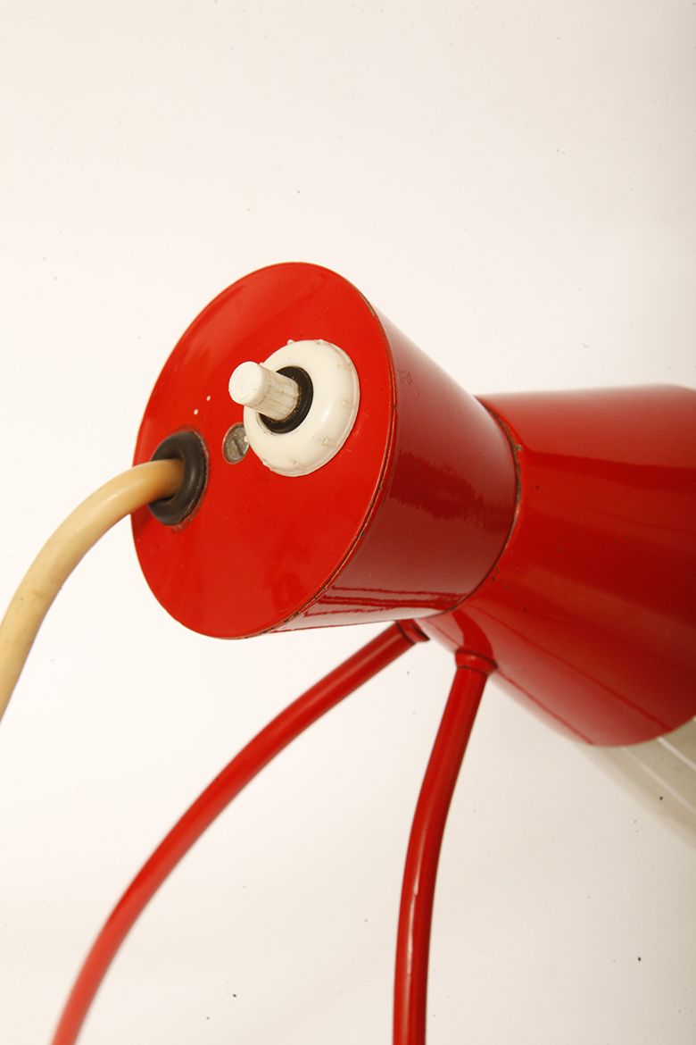photo for sale Metal Desk Lamp With A Glass Shade, Typ 1621 Designed By Josef Hůrka For Napako, Czechoslovakia, 1960s