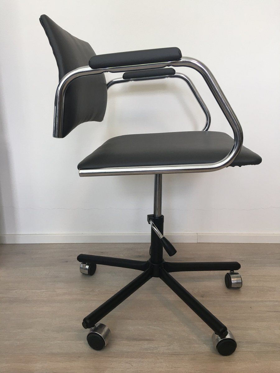 Grey Desk Chair From Kovona, 1986 photo furniture