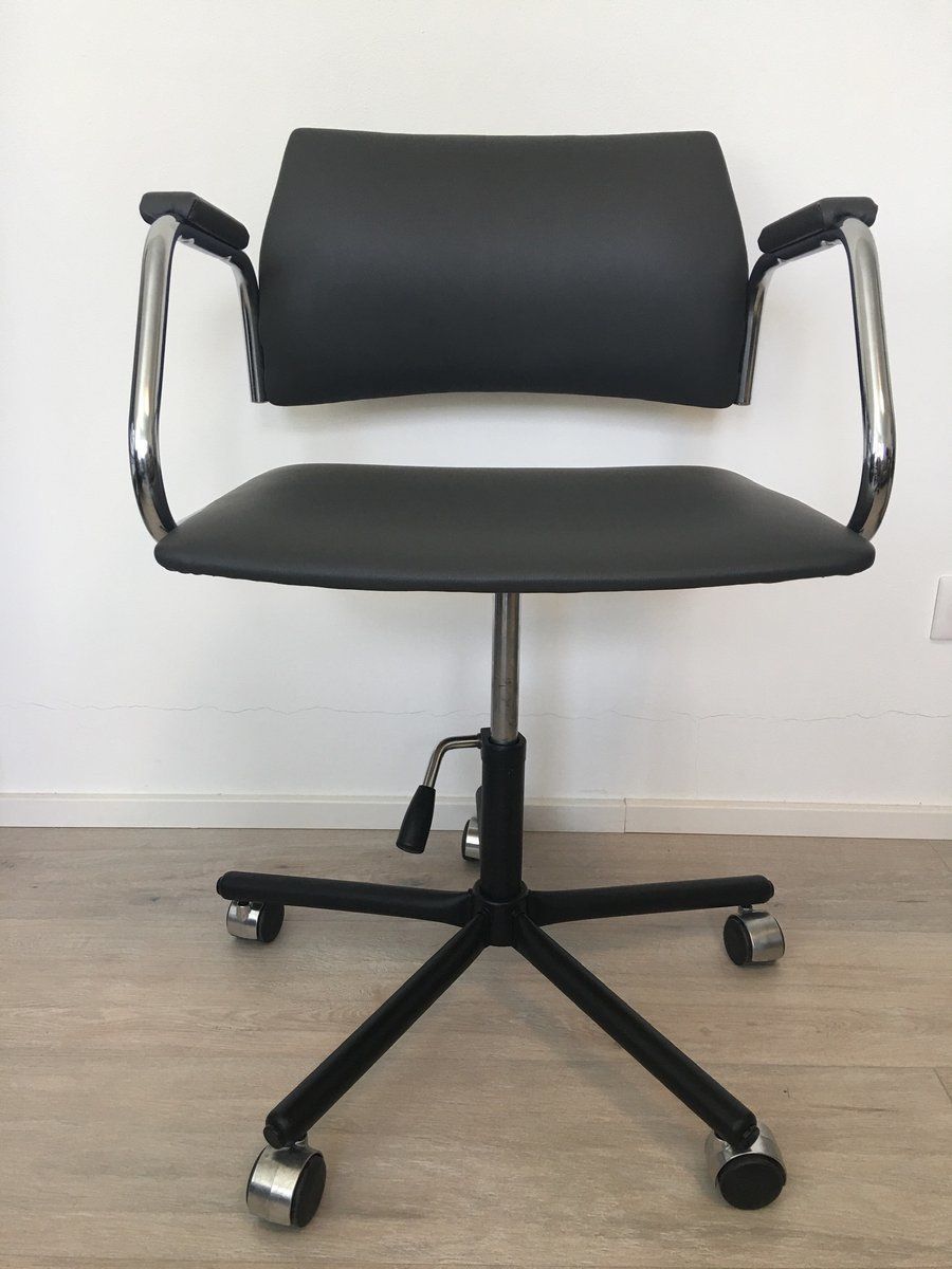 Grey Desk Chair From Kovona, 1986