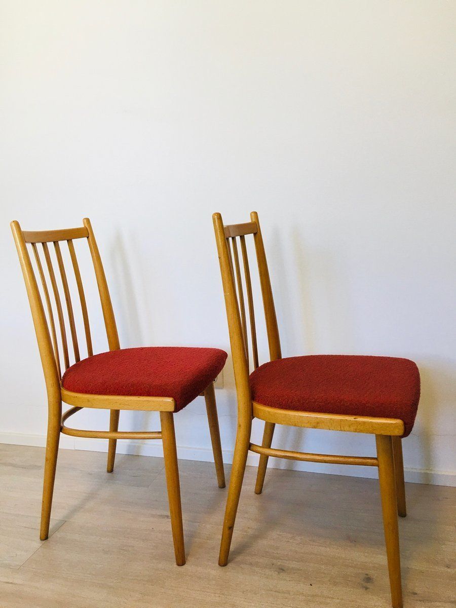 Mid Century Czech Light Blue Dining Chairs From Ton, Set Of 4 photo vinterior