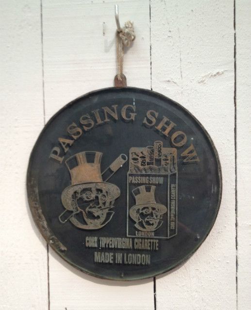 Rare Engraved Glass On Metal Sign From A London Cigarette's Seller. Circa 1900 photo furniture