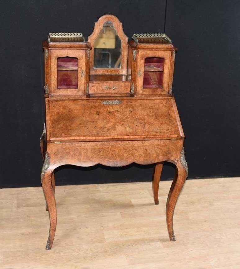 Antique French Desk   Walnut Bonheur De Jour Ladies Desk Circa 1880 photo vinterior