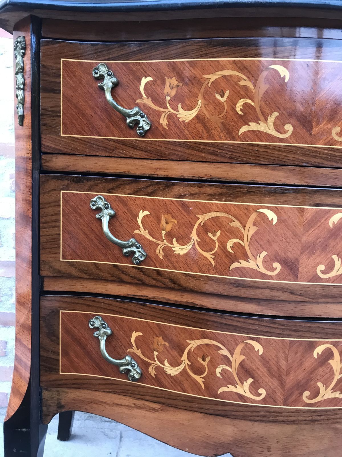 Louis XVI Style Kingwood And Marquetry Commode, 1950s photo 2040.0