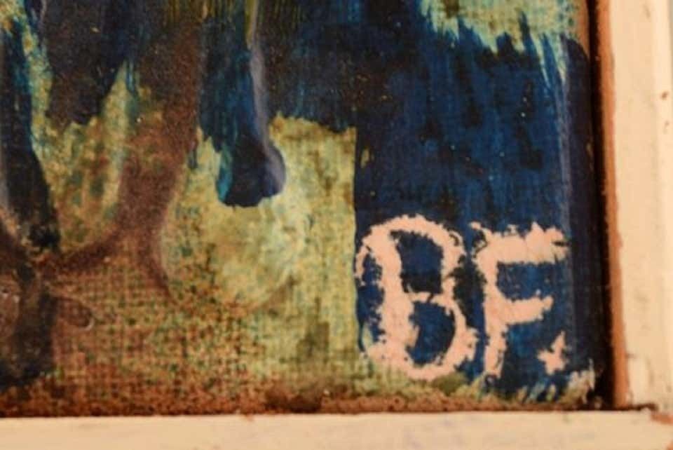 Bernard Fouilloux, French Artist, Oil On Canvas, "Arlequin", 1973 photo buy