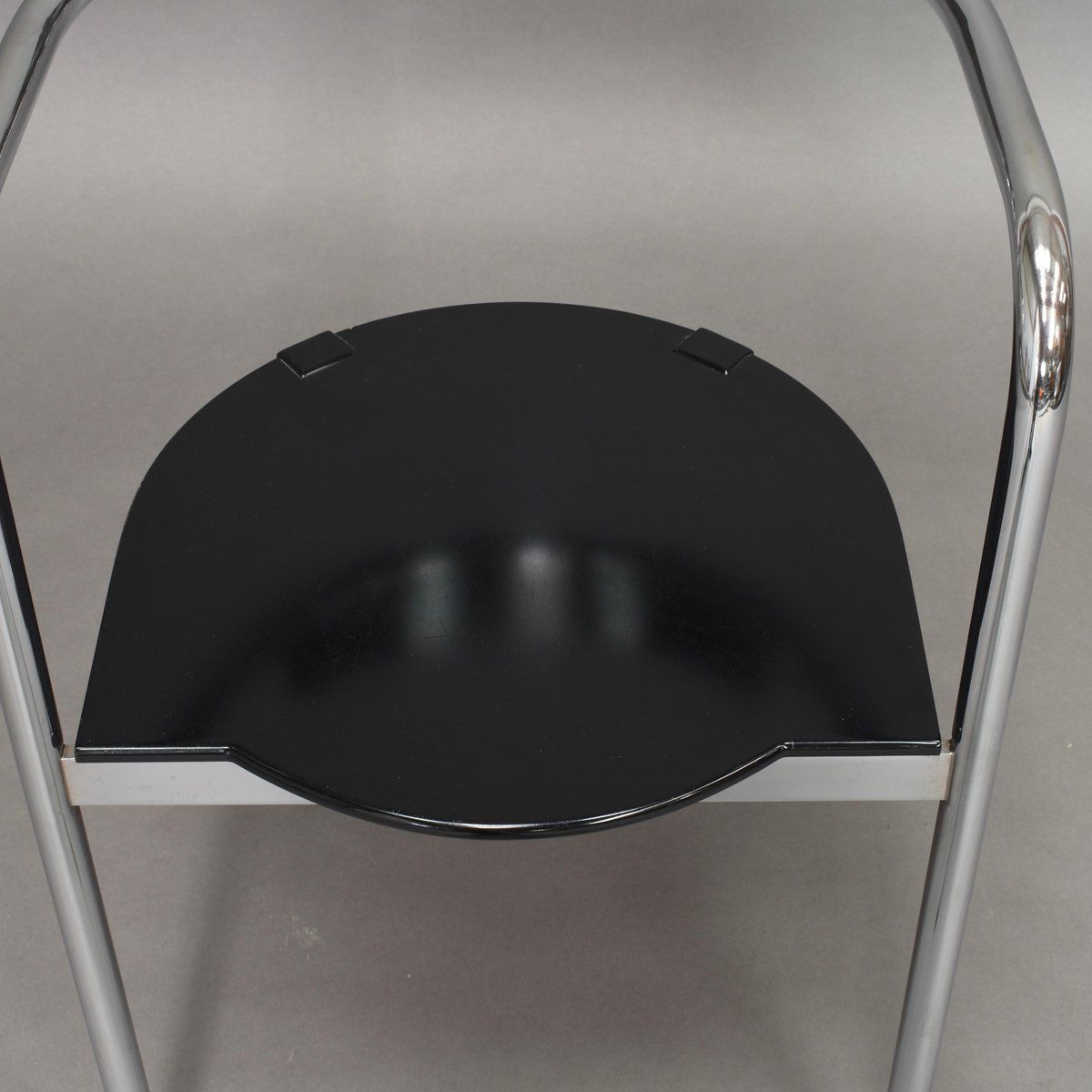 1549.6 Italian Chrome Dining Chairs By David Palterer For Zanotta, 1980s, Set Of 2 photo