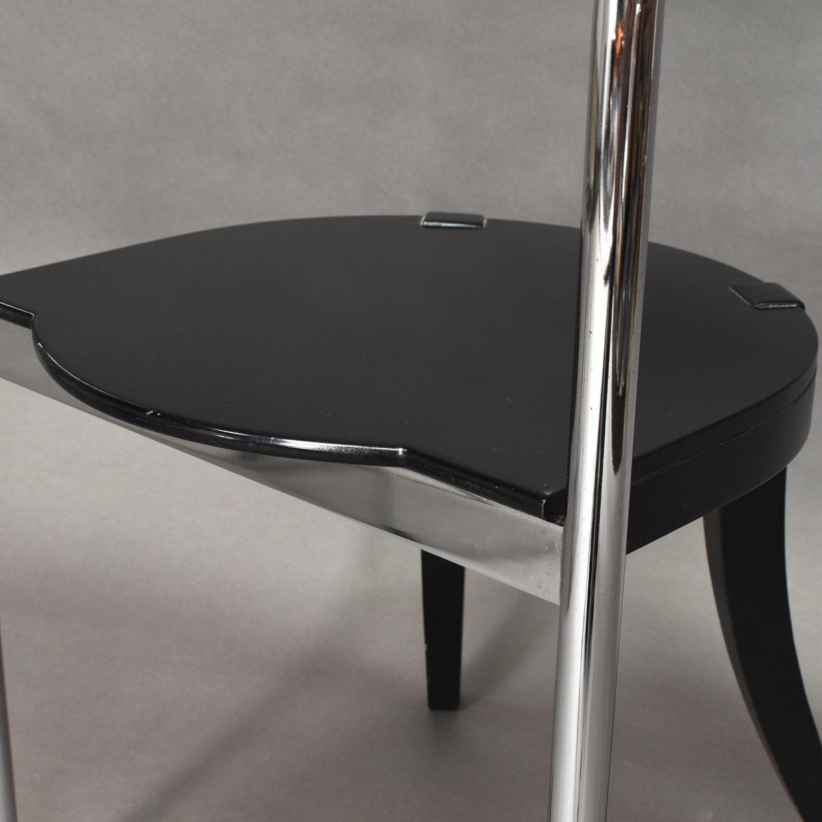 photo vinterior Italian Chrome Dining Chairs By David Palterer For Zanotta, 1980s, Set Of 2
