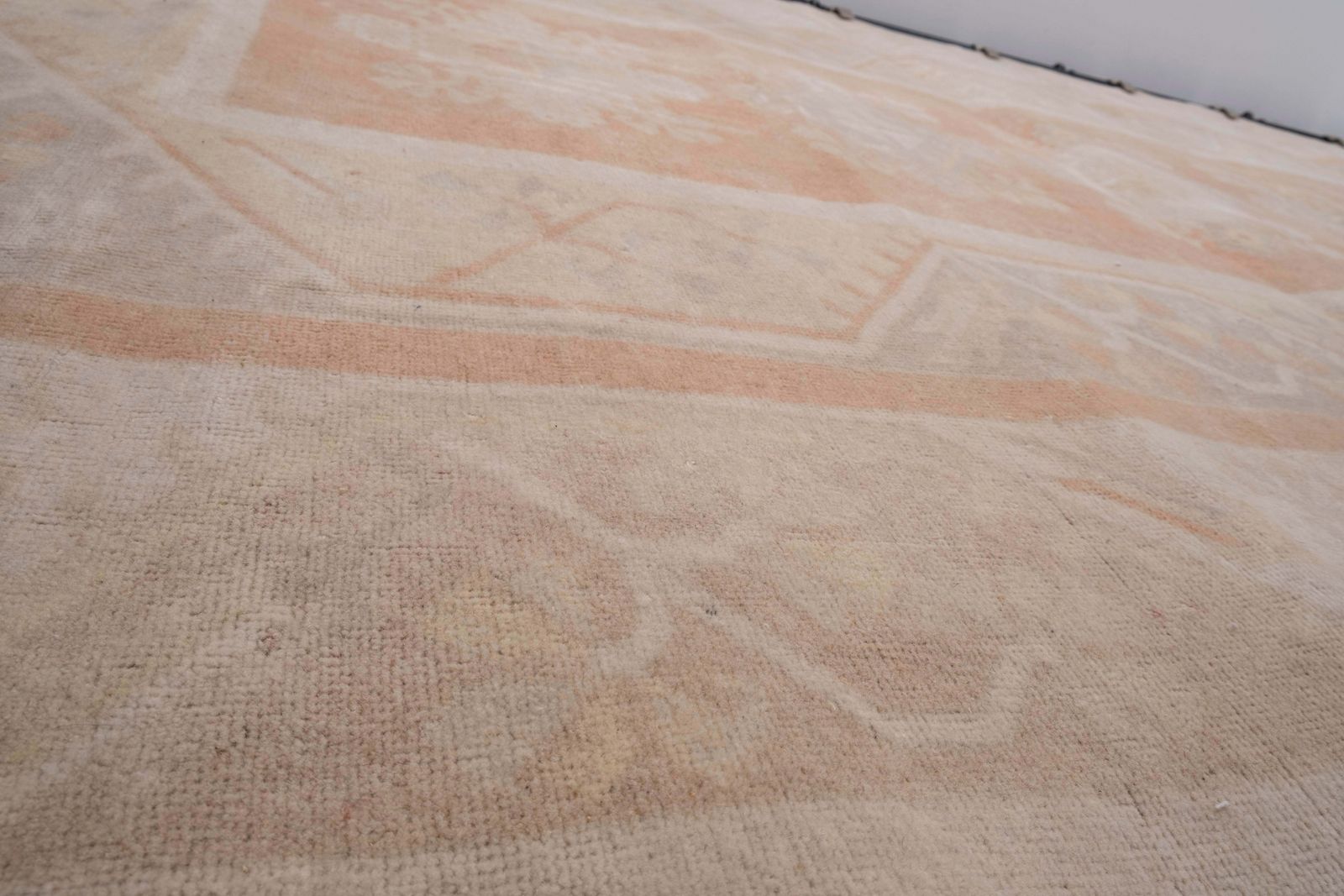 Vintage Turkish Milas Oushak Handknotted Rug 6'8" X 10'4" photo vintage
