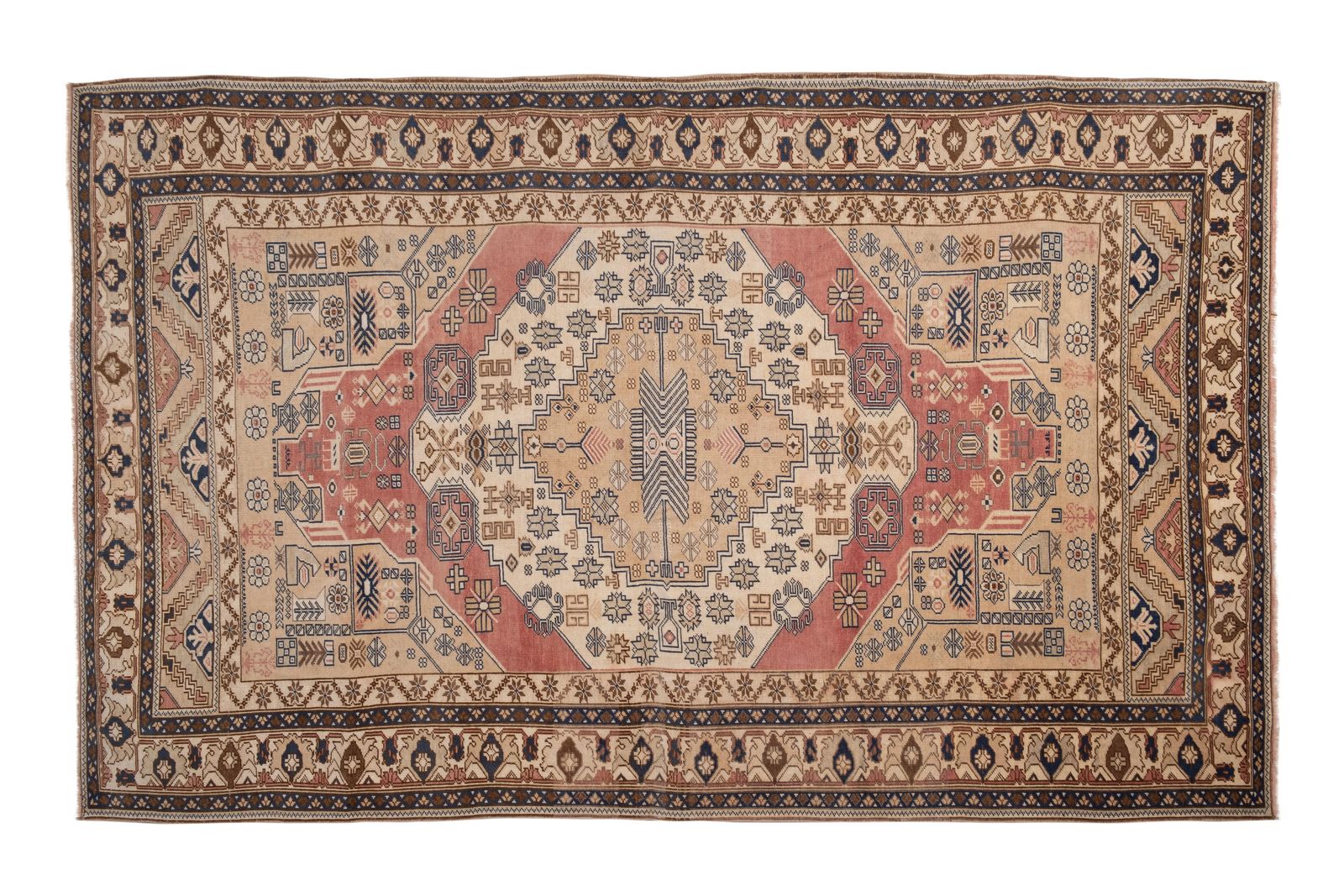 Textiles Antique Central Anatolian Turkish Karapinar Rug 6'8" X 10'10" photo