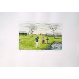 Sepulcher Patrice   Watercolor Engraving   Golf De La Porcelaine