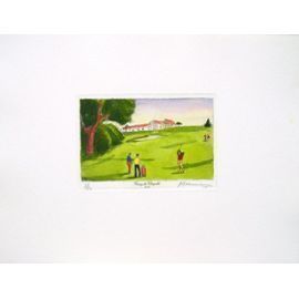 Sepulcher Patrice   Watercolor Engraving   Golf De Crecy La Chapelle