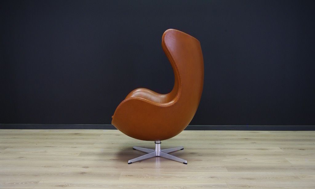 Arne Jacobsen The Egg Chair Elegance Leather Retro photo vinterior