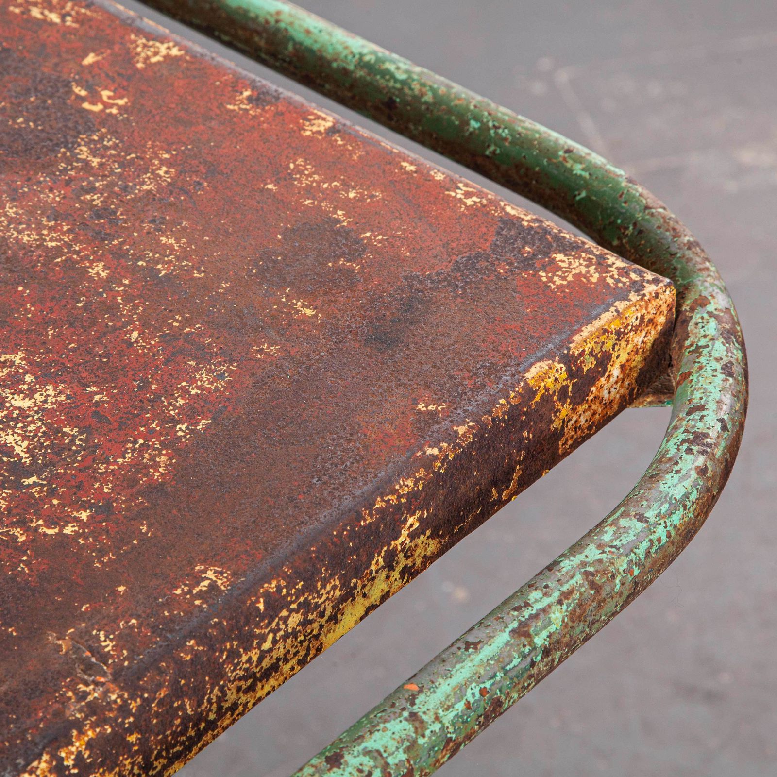 1940s French Industrial Square Dining – Console Table photo buy