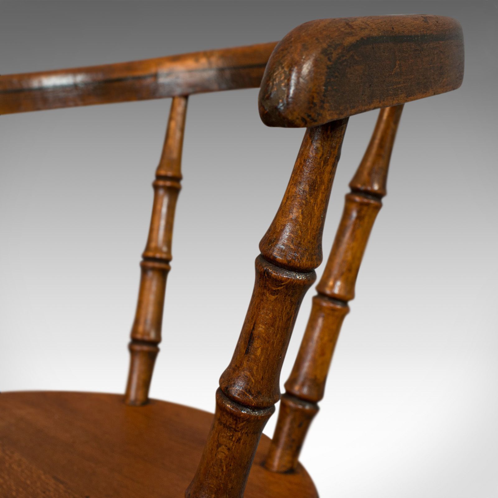 photo for sale Small Antique Windsor Chair, English, Oak, Apprentice, High Wycombe, Victorian