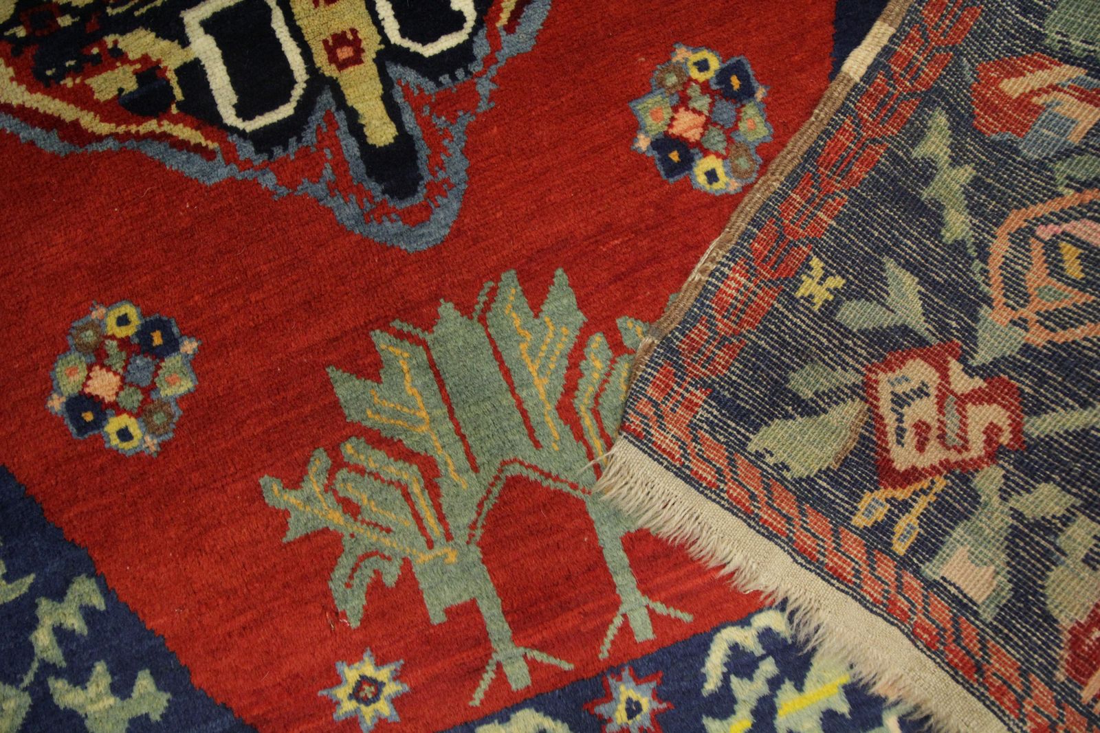 Red Antique Rugs Uk, Handmade Carpet For Sale Caucasian Karabagh Rug photo 4200.0