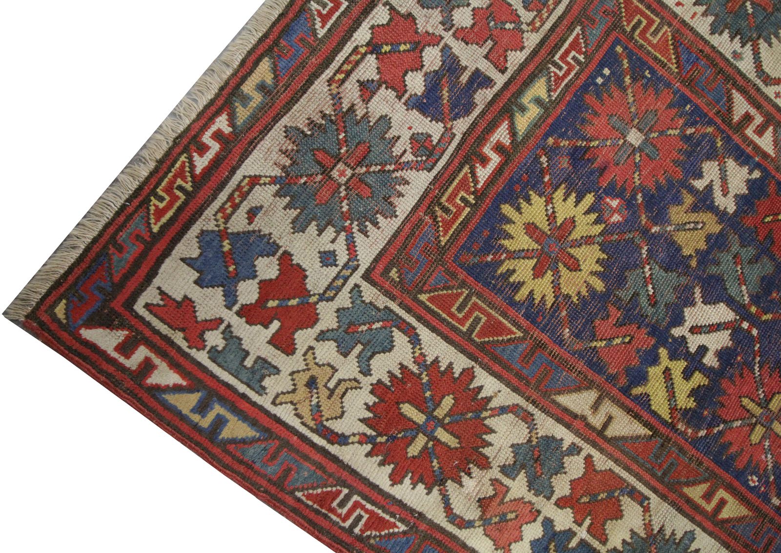 Handwoven Runner Antique Carpet Traditional Caucasian Kazak Rug 115x280cm photo 3700.0