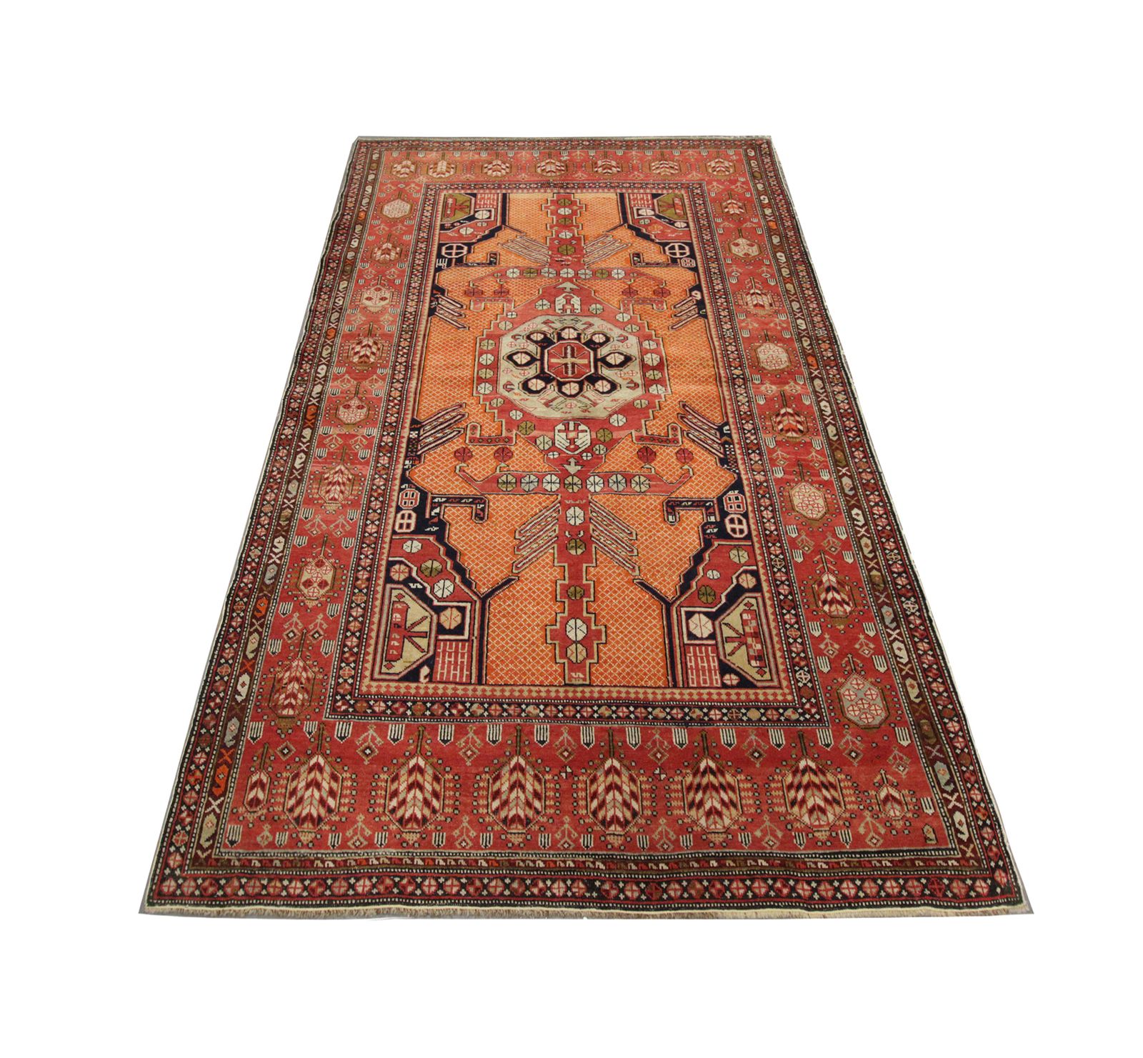 Fine Collectable Antique Carpet Caucasian Shirvan Rug, Geometric Design Wool Rug 128x188cm photo furniture