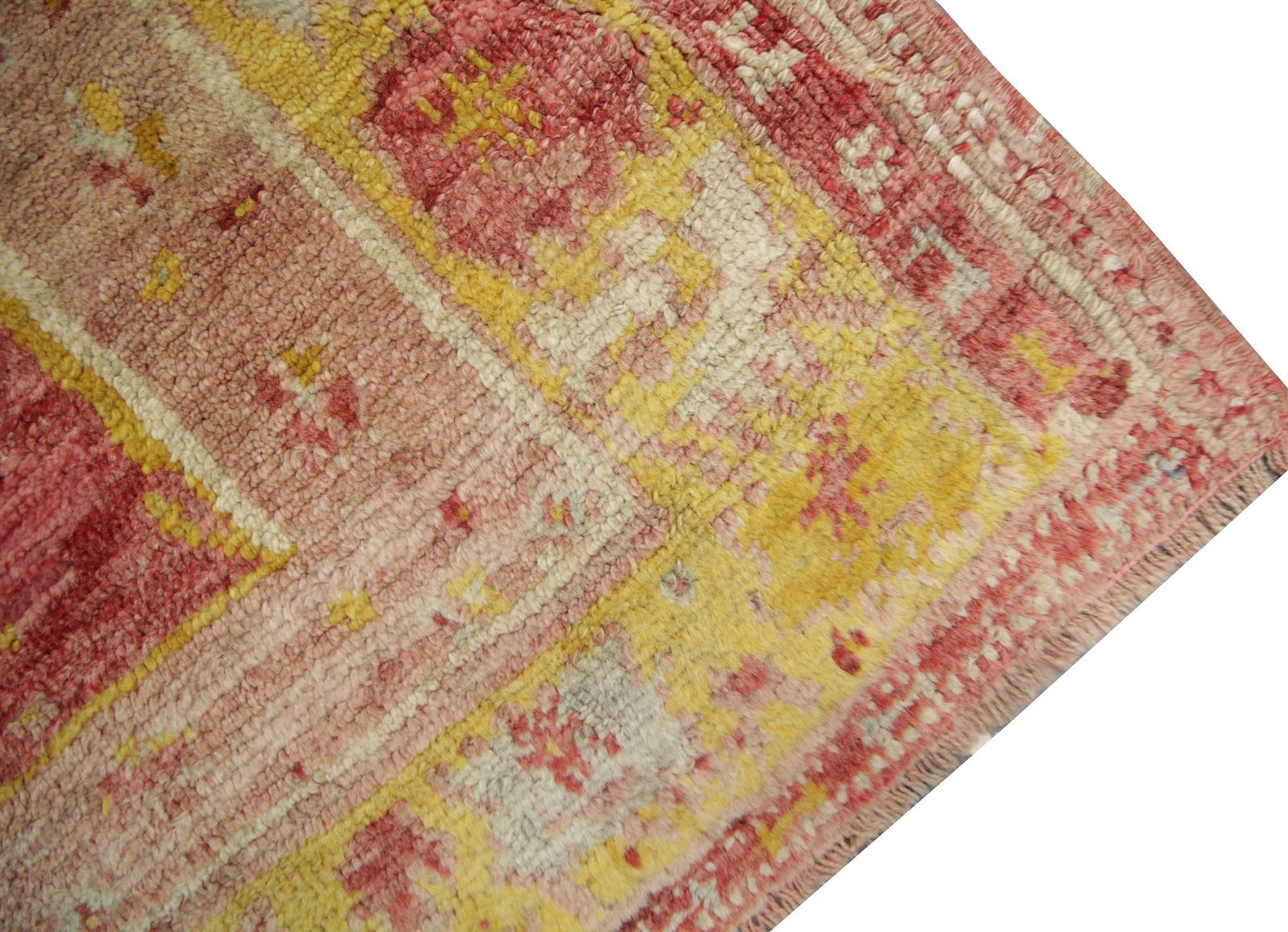 Small Antique Rug Gold Turkish Carpet Prayer Rug 138 X 106 Cm photo 1700.0