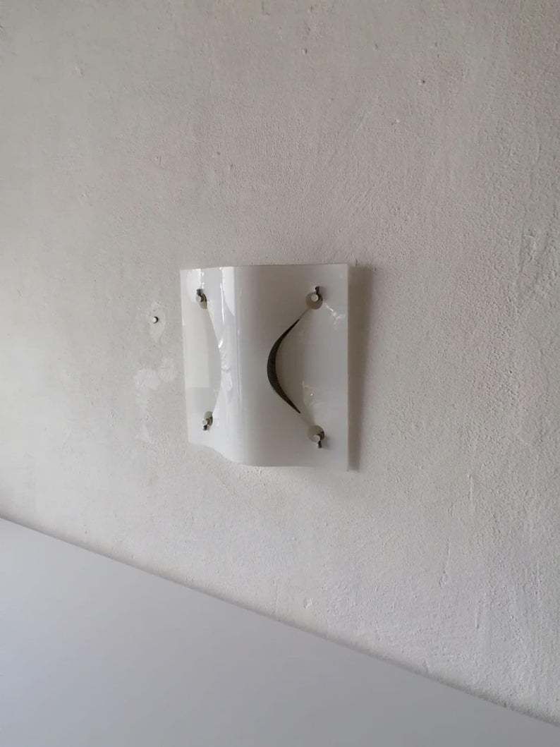 Wave Design Glass Square Wall Lamp By Marca Ladue For Nordlight photo furniture